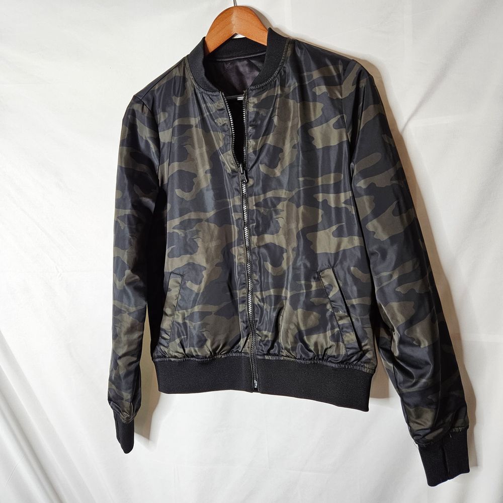 Blanc Noir Reversible Camo Bomber Jacket sz‎ Small